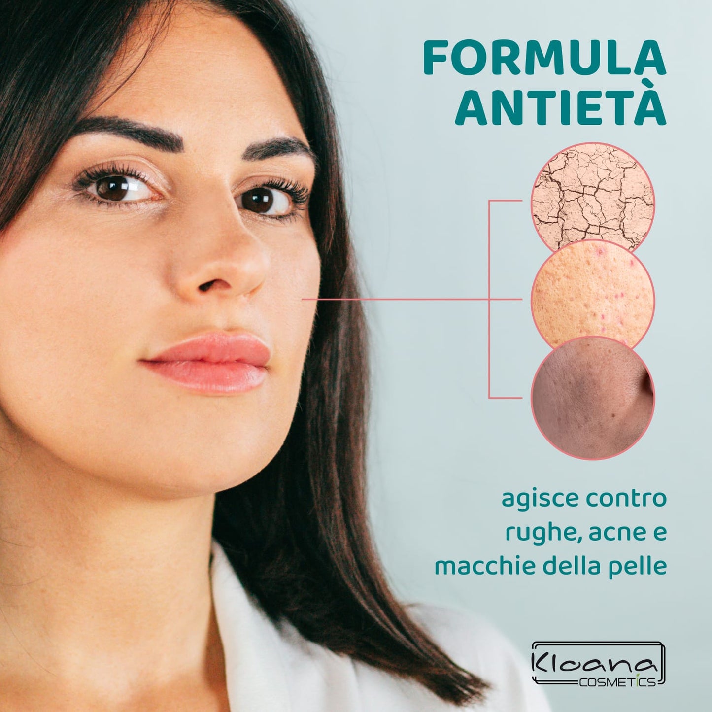 Kloana Cosmetics Crema Viso Antirughe Bava di Lumaca e Acido ialuronico - Antiage Notte Made in Italy , 50ml