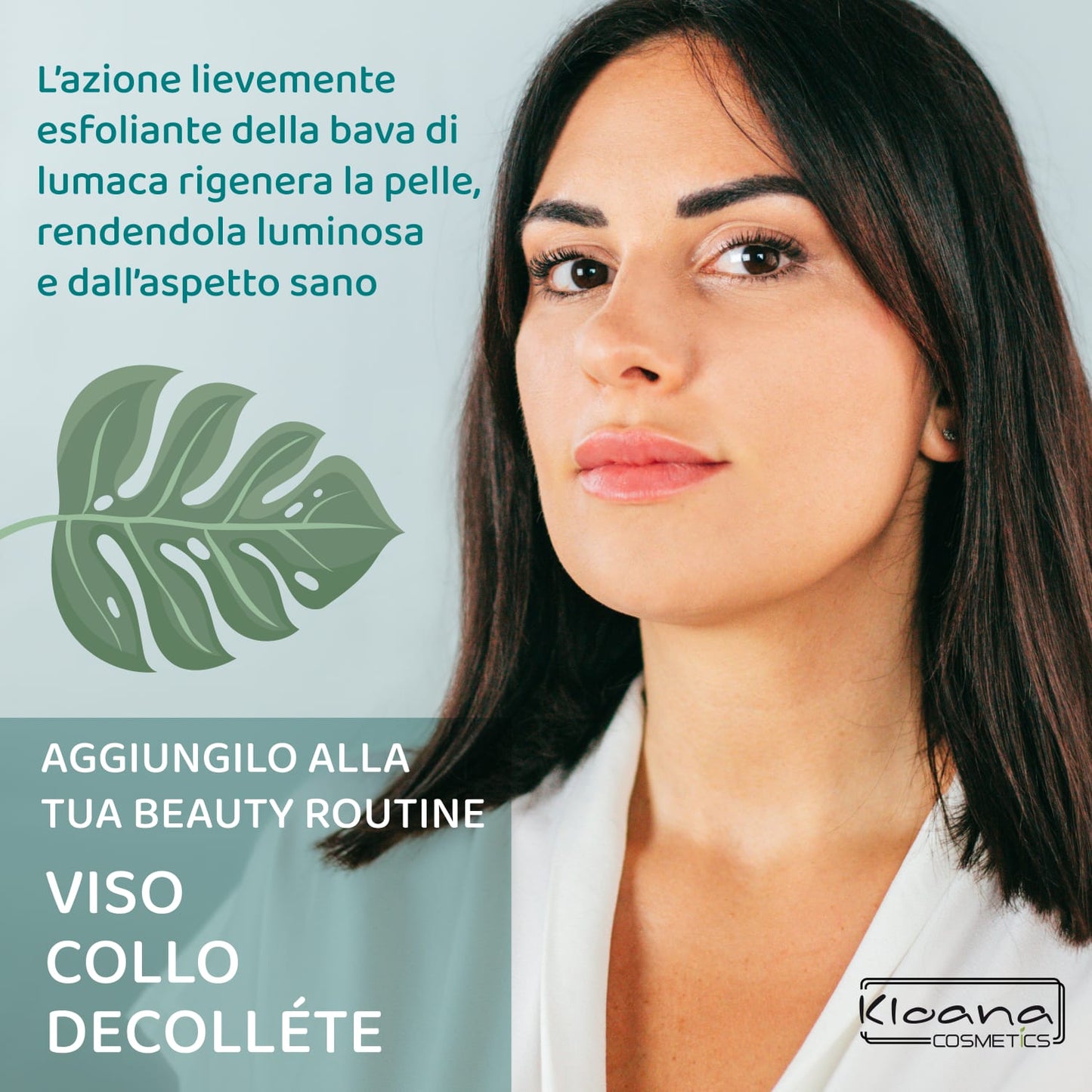 Kloana Cosmetics Crema Viso Antirughe Bava di Lumaca e Acido ialuronico - Antiage Notte Made in Italy , 50ml
